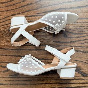 Dolce Vita Girls White Dress Sandals - size 3
